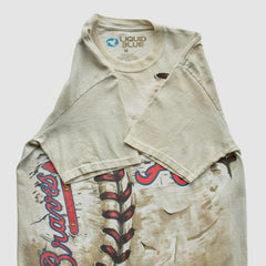 Atlanta Braves Liquid Blue 2014 T-Shirt - Beige - M by Fanatics Real Vintage T-shirts