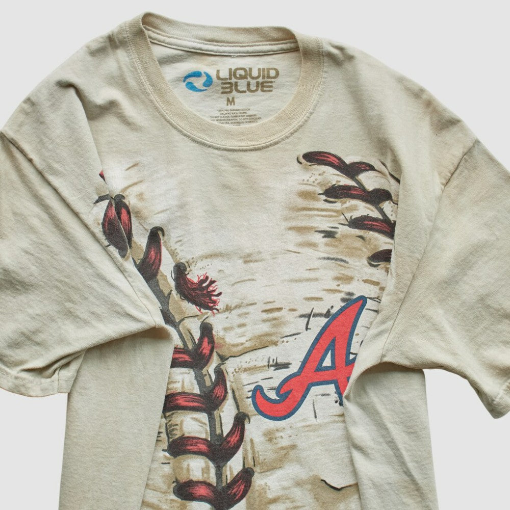 Atlanta Braves Liquid Blue 2014 T-Shirt - Beige - M by Fanatics Real Vintage T-shirts