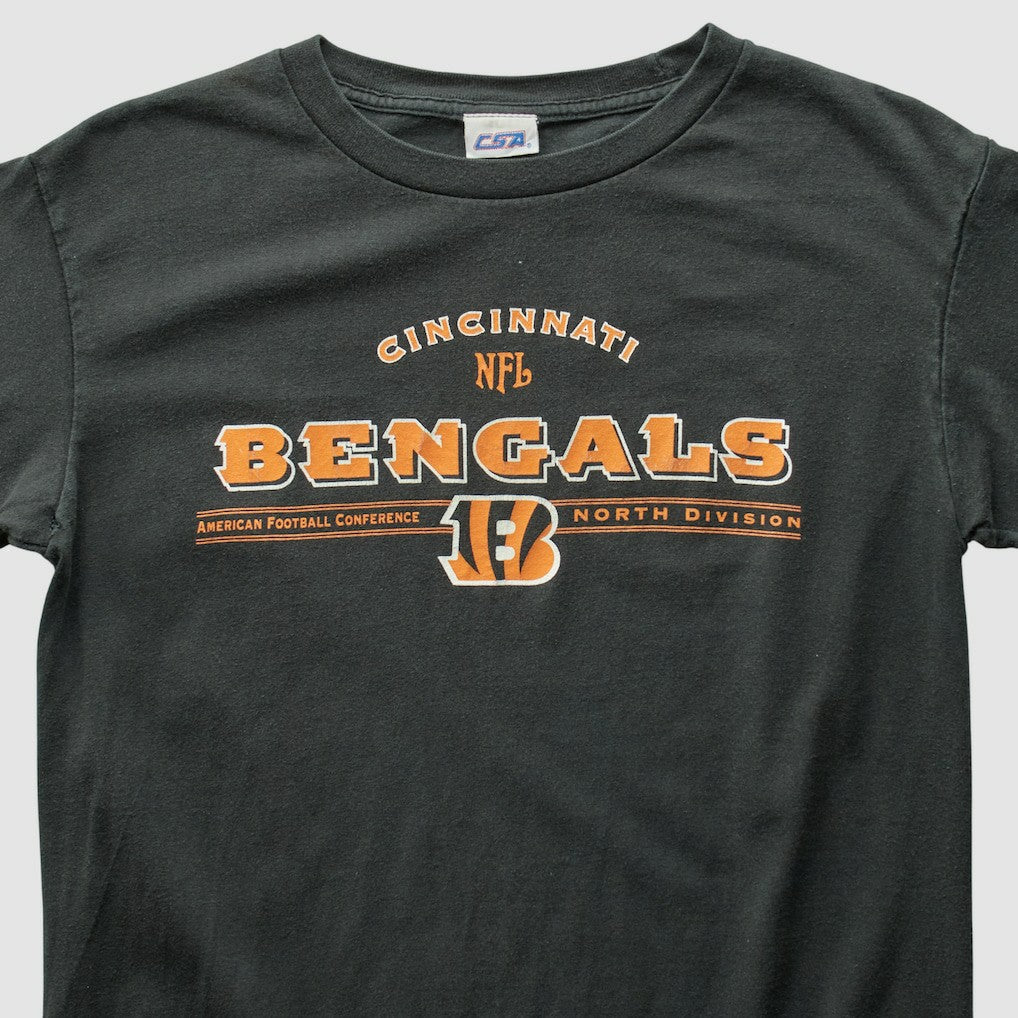 Cincinnati Bengals CSA 2000s T-Shirt Black Vintage