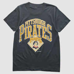 Pittsburgh Pirates Logo 7 1989 T-Shirt - Black - XS by Fanatics Real Vintage T-shirts