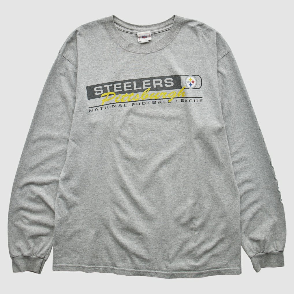 Pittsburgh Steelers 2000s T-Shirt Gray Vintage