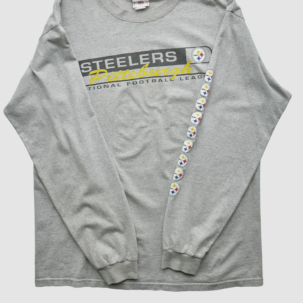 Pittsburgh Steelers 2000s T-Shirt Gray Vintage
