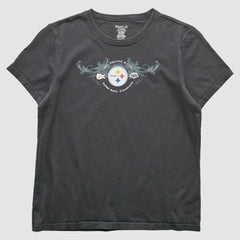 Pittsburgh Steelers Reebok 2009 T-Shirt Gray Vintage