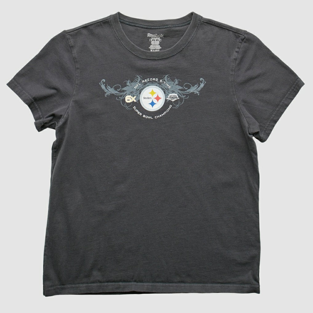 Pittsburgh Steelers Reebok 2009 T-Shirt Gray Vintage