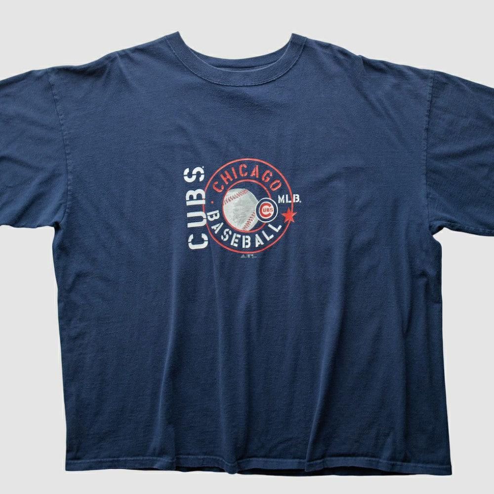 Chicago Cubs Majestic 2004 T-Shirt - Navy - 2XL by Fanatics Real Vintage T-shirts