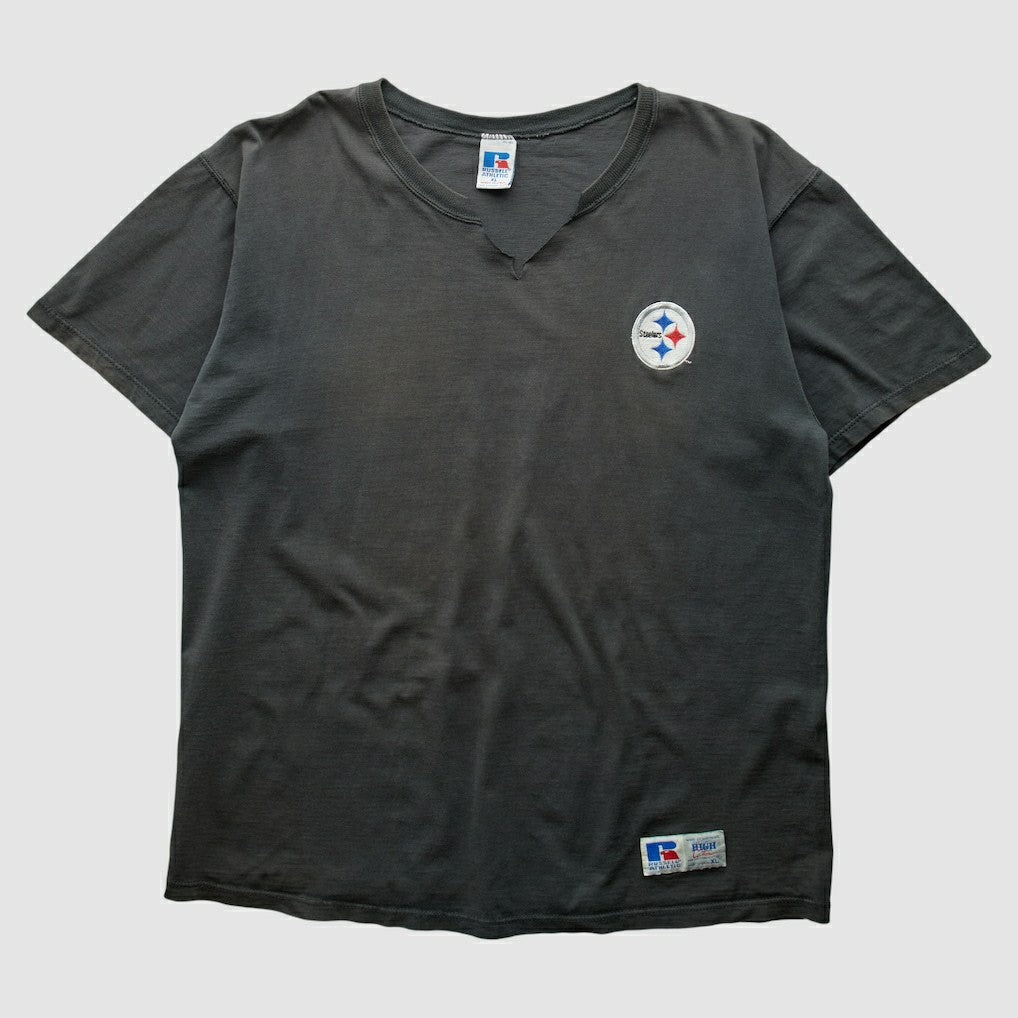 Pittsburgh Steelers Russell 90s T-Shirt Black Vintage