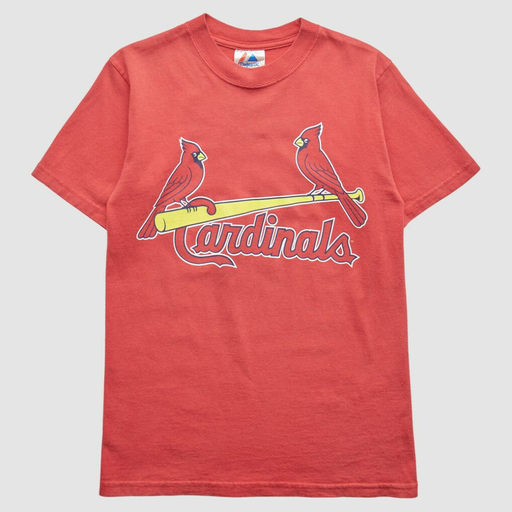 St. Louis Cardinals Majestic 2000s T-Shirt - Red - XXS by Fanatics Real Vintage T-shirts