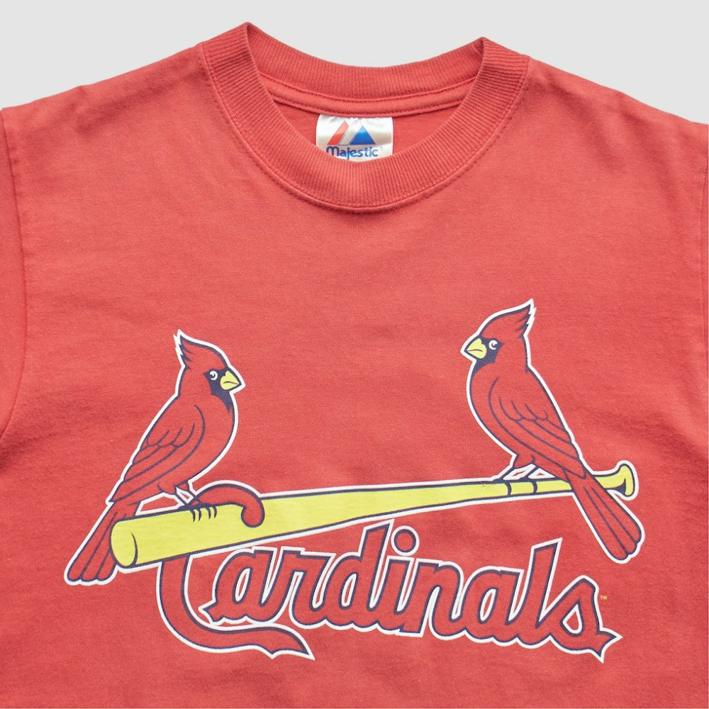 St. Louis Cardinals Majestic 2000s T-Shirt - Red - XXS by Fanatics Real Vintage T-shirts