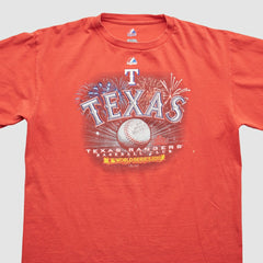 Texas Rangers Majestic 2011 T-Shirt - Red - M by Fanatics Real Vintage T-shirts