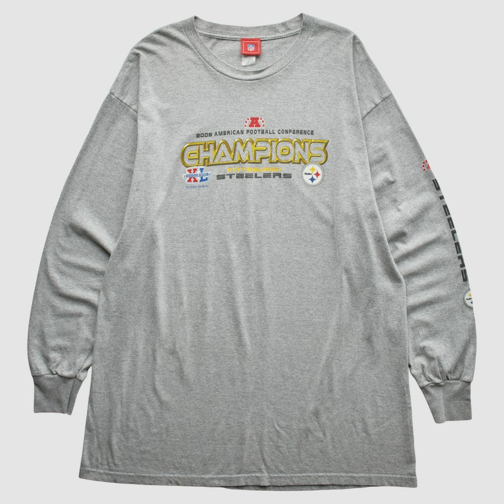 Pittsburgh Steelers NFL 2005 T-Shirt Gray Vintage