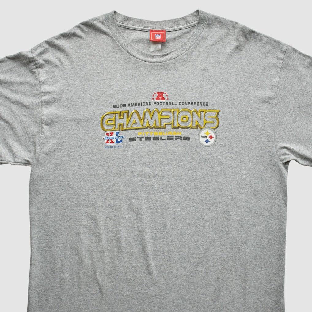 Pittsburgh Steelers NFL 2005 T-Shirt Gray Vintage