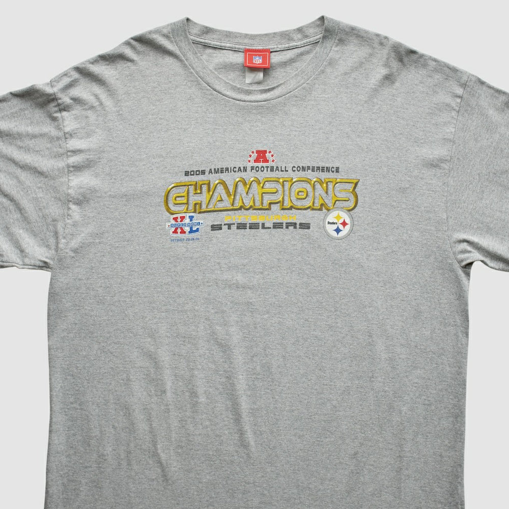 Pittsburgh Steelers NFL 2005 T-Shirt Gray Vintage