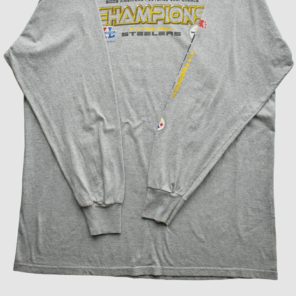 Pittsburgh Steelers NFL 2005 T-Shirt Gray Vintage