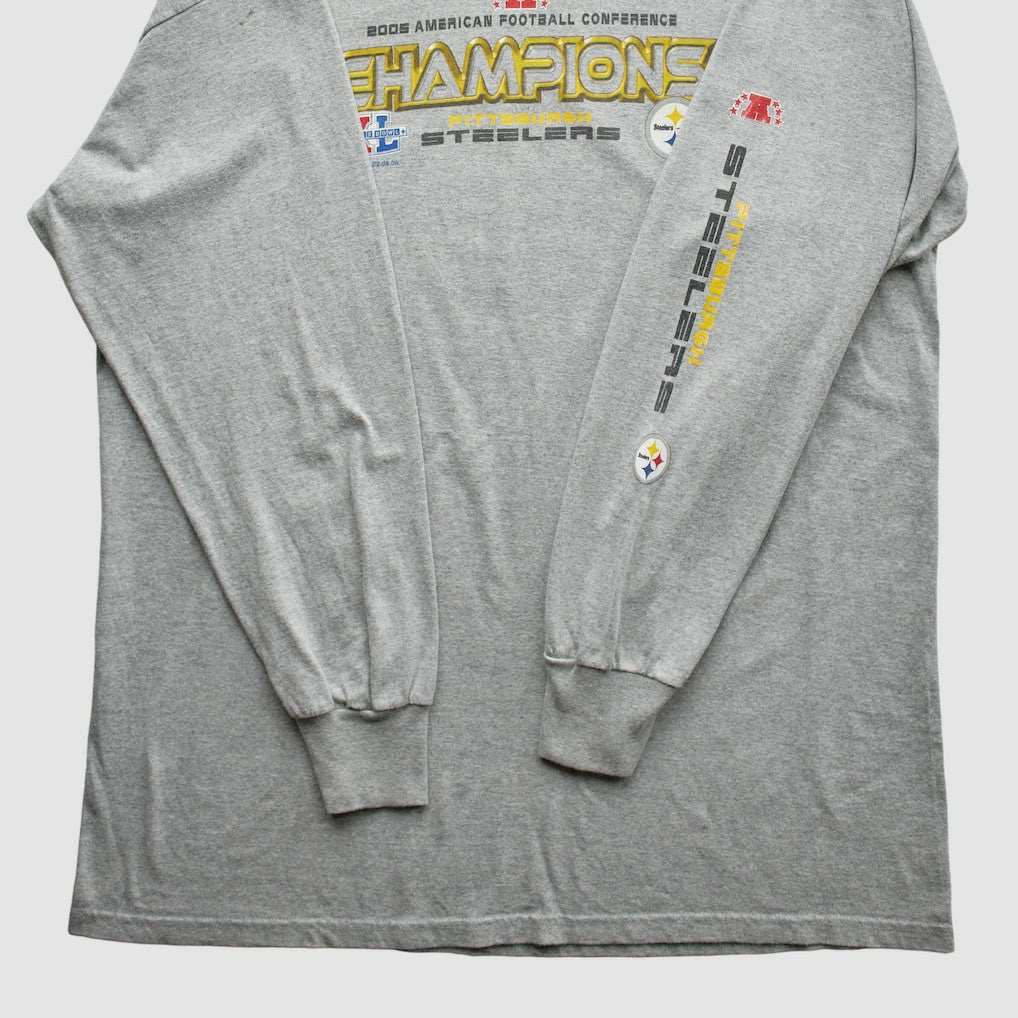 Pittsburgh Steelers NFL 2005 T-Shirt Gray Vintage