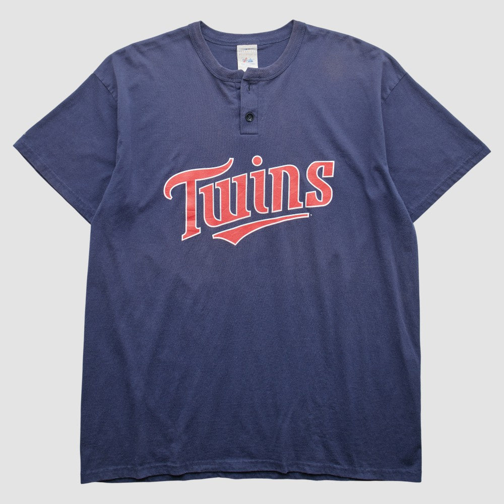 Minnesota Twins Majestic 2000s T-Shirt - Navy - XL by Fanatics Real Vintage T-shirts