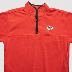 Kansas City Chiefs NFL 2000s 1/4 Zip Sweatshirt Red Vintage