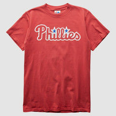 Philadelphia Phillies Majestic 2000s T-Shirt - Red - S by Fanatics Real Vintage T-shirts