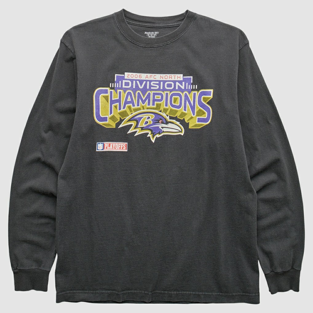 Baltimore Ravens Reebok 2006 T-Shirt Black Vintage