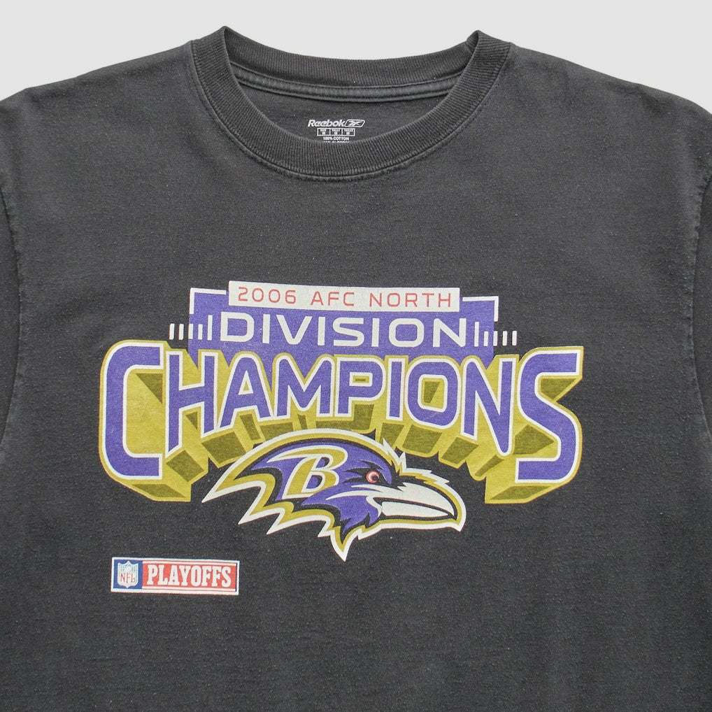 Baltimore Ravens Reebok 2006 T-Shirt Black Vintage