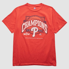 Philadelphia Phillies Majestic 2011 T-Shirt - Red - M by Fanatics Real Vintage T-shirts