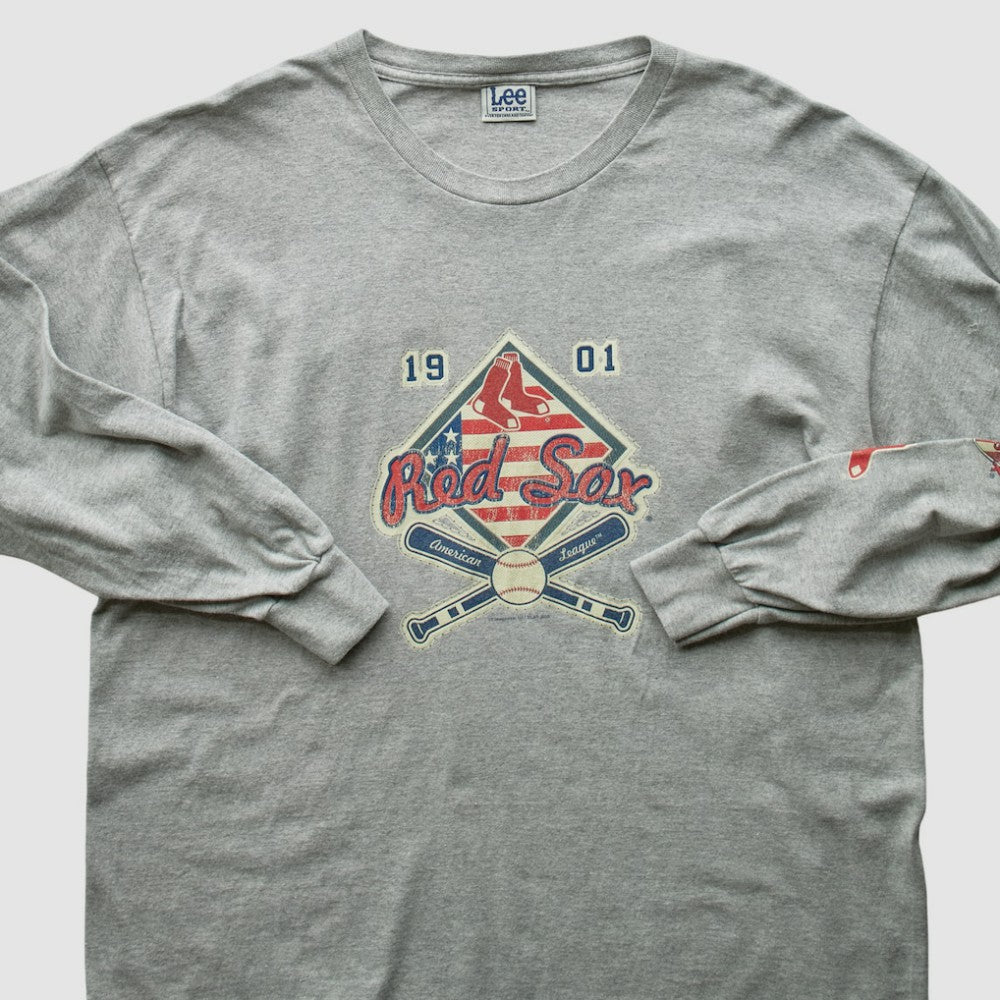 Boston Red Sox Lee Apparel 2004 Long Sleeve T-Shirt - Gray - 2XL by Fanatics Real Vintage T-shirts