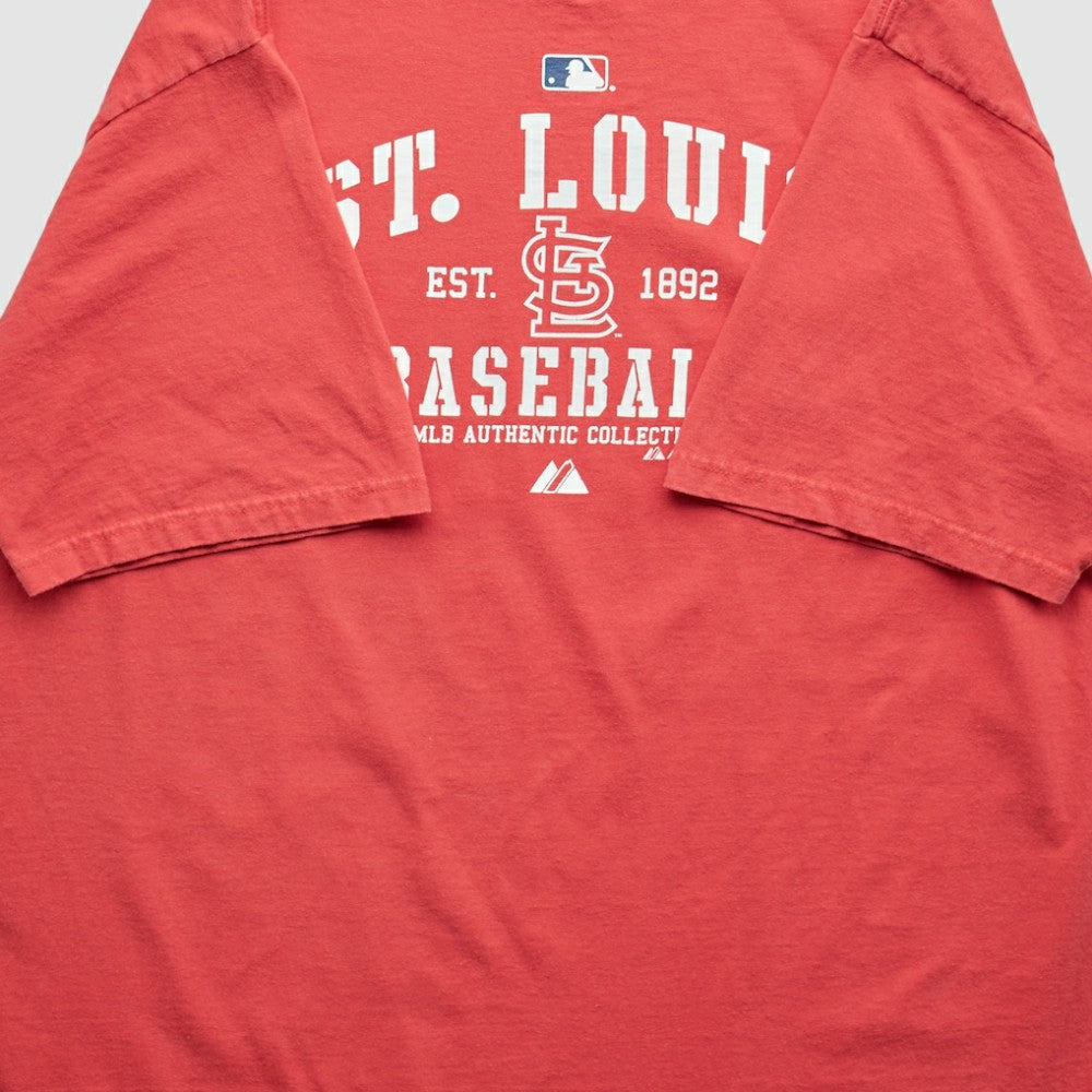 St. Louis Cardinals Majestic 2011 T-Shirt - Red - L by Fanatics Real Vintage T-shirts