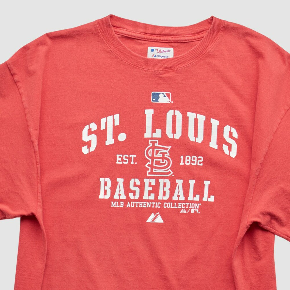 St. Louis Cardinals Majestic 2011 T-Shirt - Red - L by Fanatics Real Vintage T-shirts