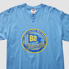 Milwaukee Brewers Nike 2007 T-Shirt - Light Blue - M by Fanatics Real Vintage T-shirts