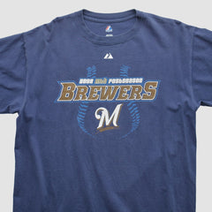 Milwaukee Brewers 2008 T-Shirt - Navy - XL by Fanatics Real Vintage T-shirts