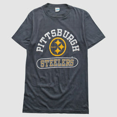 Pittsburgh Steelers Champion 80s T-Shirt Gray Vintage