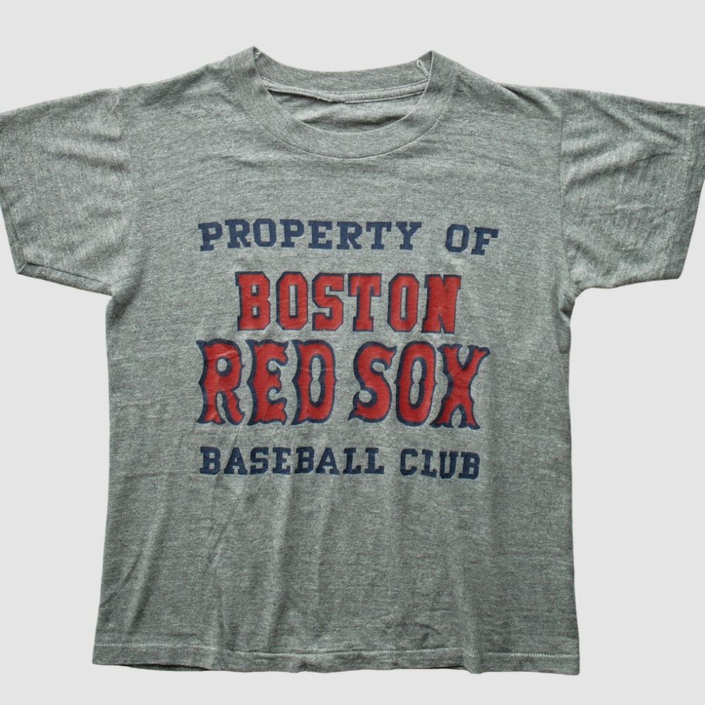 Boston Red Sox 80s T-Shirt - Heather Gray - XXS by Fanatics Real Vintage T-shirts