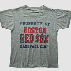Boston Red Sox 80s T-Shirt - Heather Gray - XXS by Fanatics Real Vintage T-shirts
