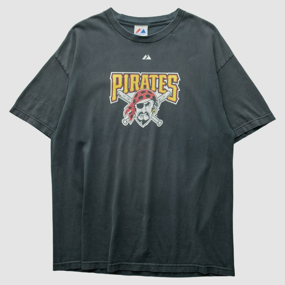 Pittsburgh Pirates Majestic 2010 T-Shirt - Black - L by Fanatics Real Vintage T-shirts