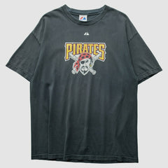Pittsburgh Pirates Majestic 2010 T-Shirt - Black - L by Fanatics Real Vintage T-shirts