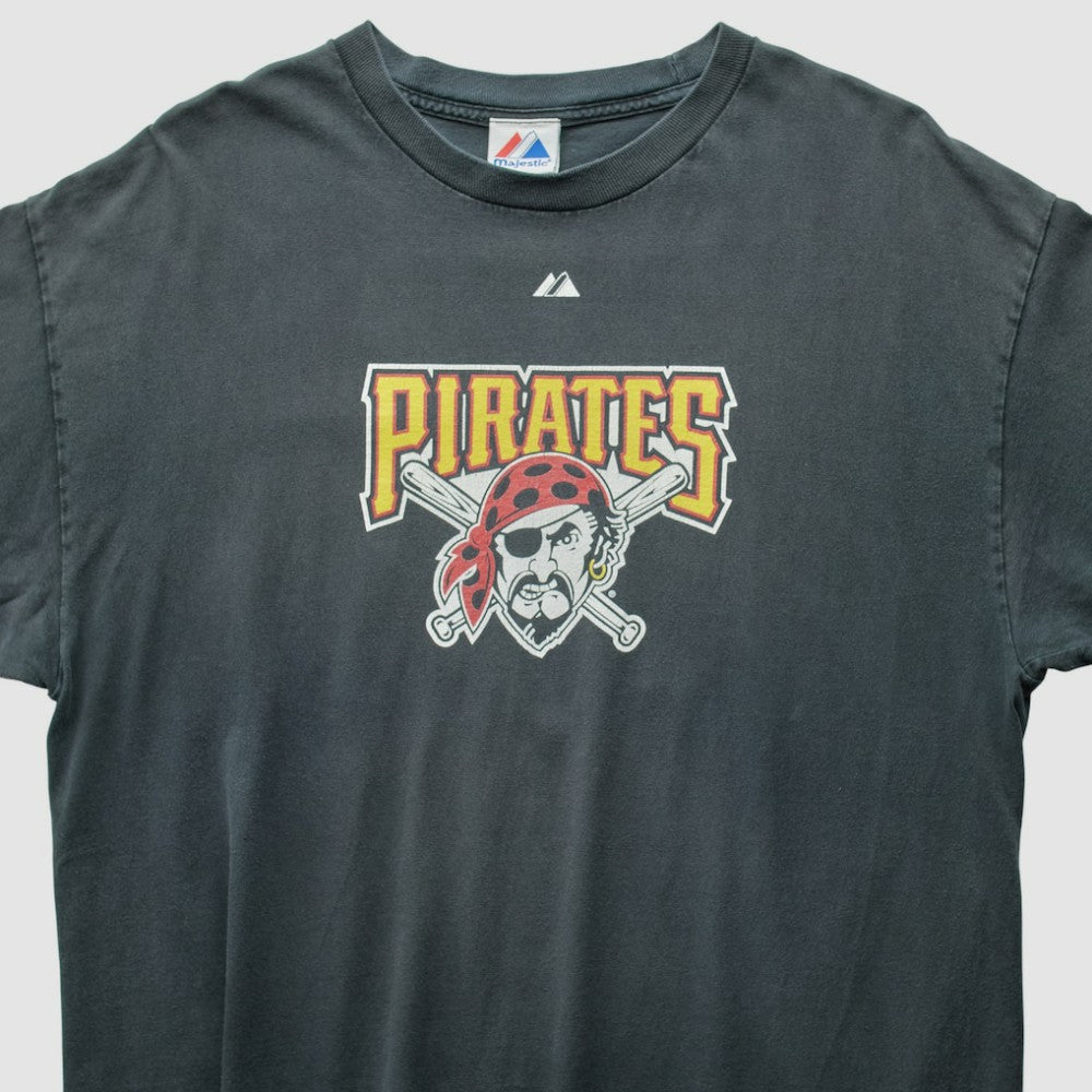 Pittsburgh Pirates Majestic 2010 T-Shirt - Black - L by Fanatics Real Vintage T-shirts