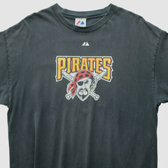 Pittsburgh Pirates Majestic 2010 T-Shirt - Black - L by Fanatics Real Vintage T-shirts
