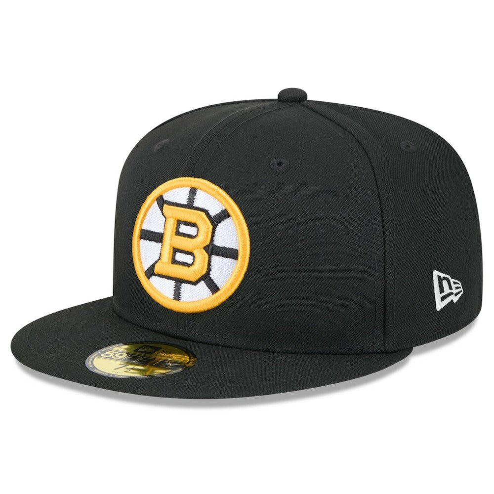 NHL Boston Bruins New Era Core 59FIFTY Fitted Hat - Black