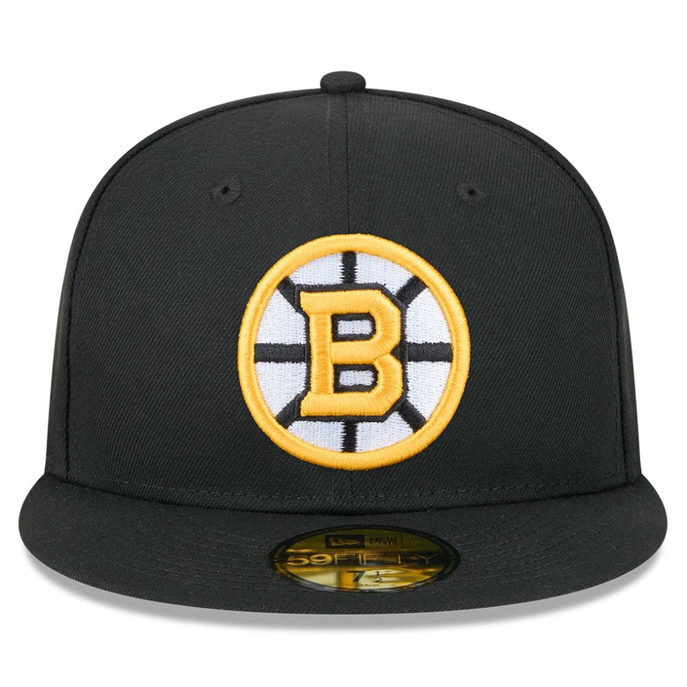 NHL Boston Bruins New Era Core 59FIFTY Fitted Hat - Black