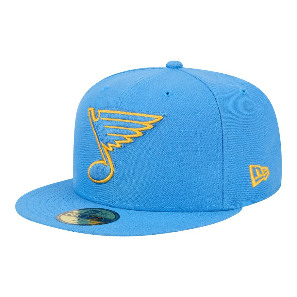 NHL St. Louis Blues New Era Core 59FIFTY Fitted Hat - Light Blue