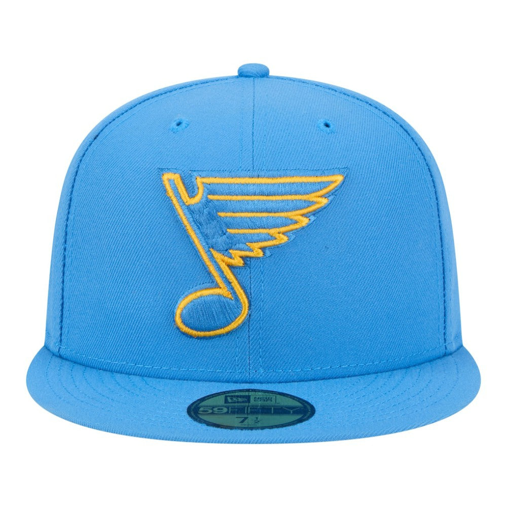NHL St. Louis Blues New Era Core 59FIFTY Fitted Hat - Light Blue