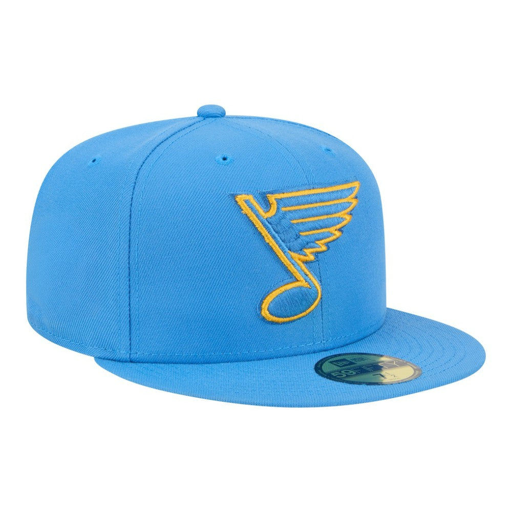 NHL St. Louis Blues New Era Core 59FIFTY Fitted Hat - Light Blue