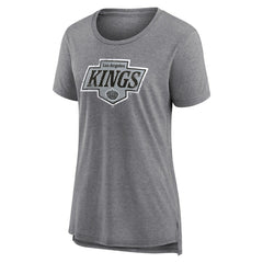 NHL,Custom Los Angeles Kings Women's Heritage Custom Tri-Blend T-Shirt - Gray