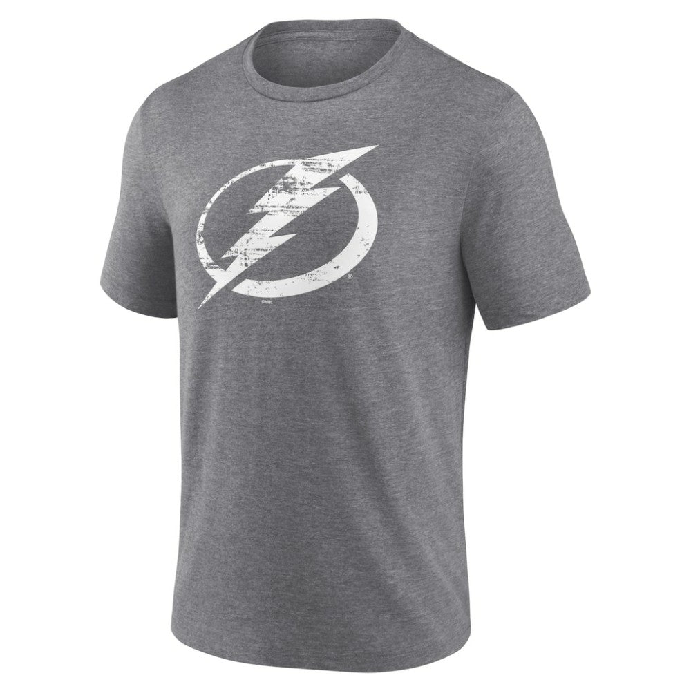 NHL,Custom Tampa Bay Lightning Heritage Custom Tri-Blend T-Shirt - Gray