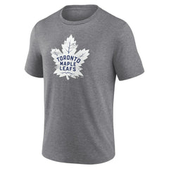 NHL,Custom Toronto Maple Leafs Heritage Custom Tri-Blend T-Shirt - Gray