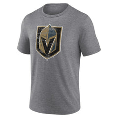NHL,Custom Vegas Golden Knights Heritage Custom Tri-Blend T-Shirt - Gray