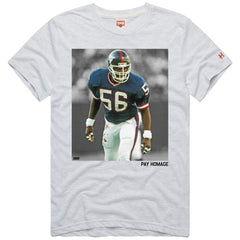 Lawrence Taylor New York Giants Homage Unisex Pay Homage Tri-Blend T-Shirt Ash