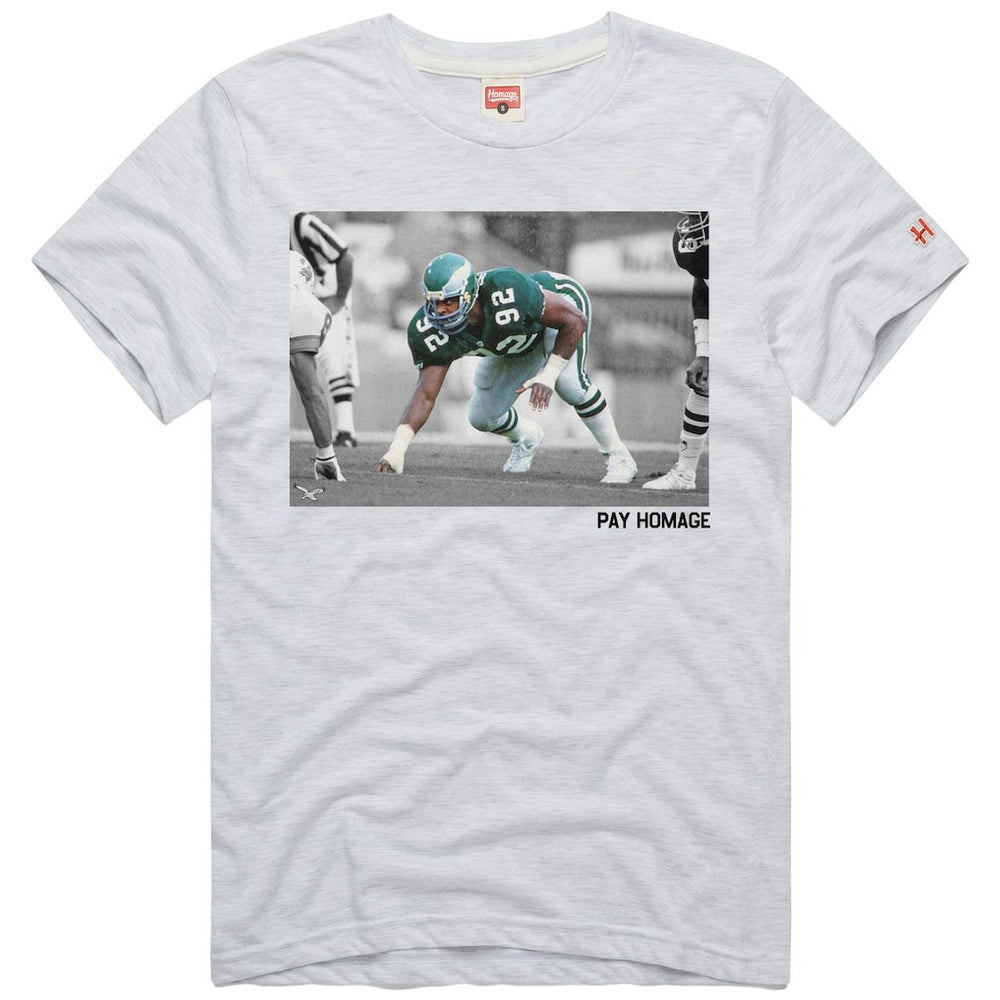 Reggie White Philadelphia Eagles Homage Unisex Pay Homage Tri-Blend T-Shirt Ash