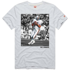 Dan Marino Miami Dolphins Homage Unisex Pay Homage Tri-Blend T-Shirt Ash