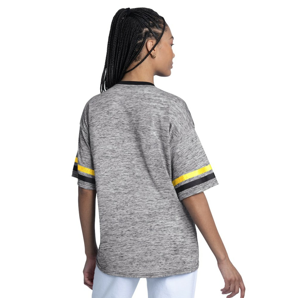 Pittsburgh Pirates G-III 4Her by Carl Banks Women's Off-Season Oversized Top - Black Tops