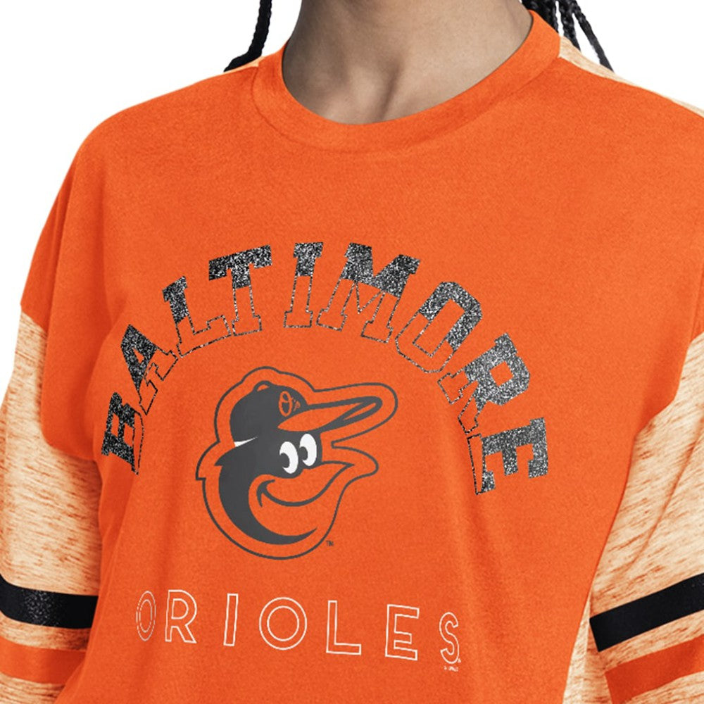 Baltimore Orioles G-III 4Her by Carl Banks Women's Off-Season Oversized Top - Orange Tops